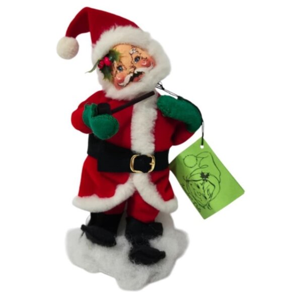 Annalee Dolls Mobilitee 1960s Vintage Santa Claus with Stick Christmas Decor - Picture 1 of 7